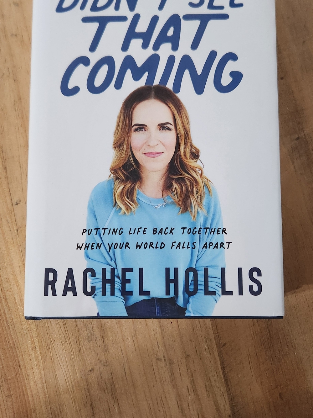 'I Didn't See That Coming' Hardcover Book - Blue